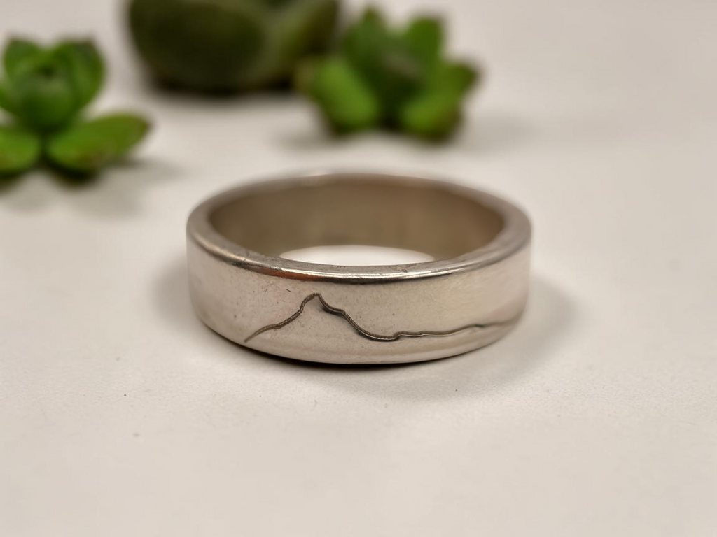 Yorkshire Three Peaks Sterling Silver Ring