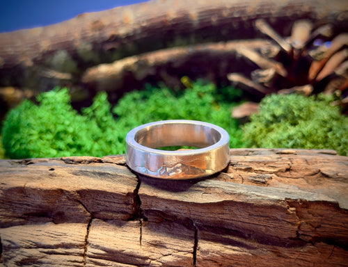 National Three Peaks Sterling Silver Ring
