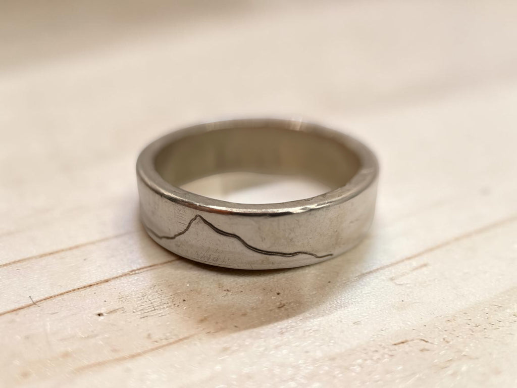 Yorkshire Three Peaks Sterling Silver Ring