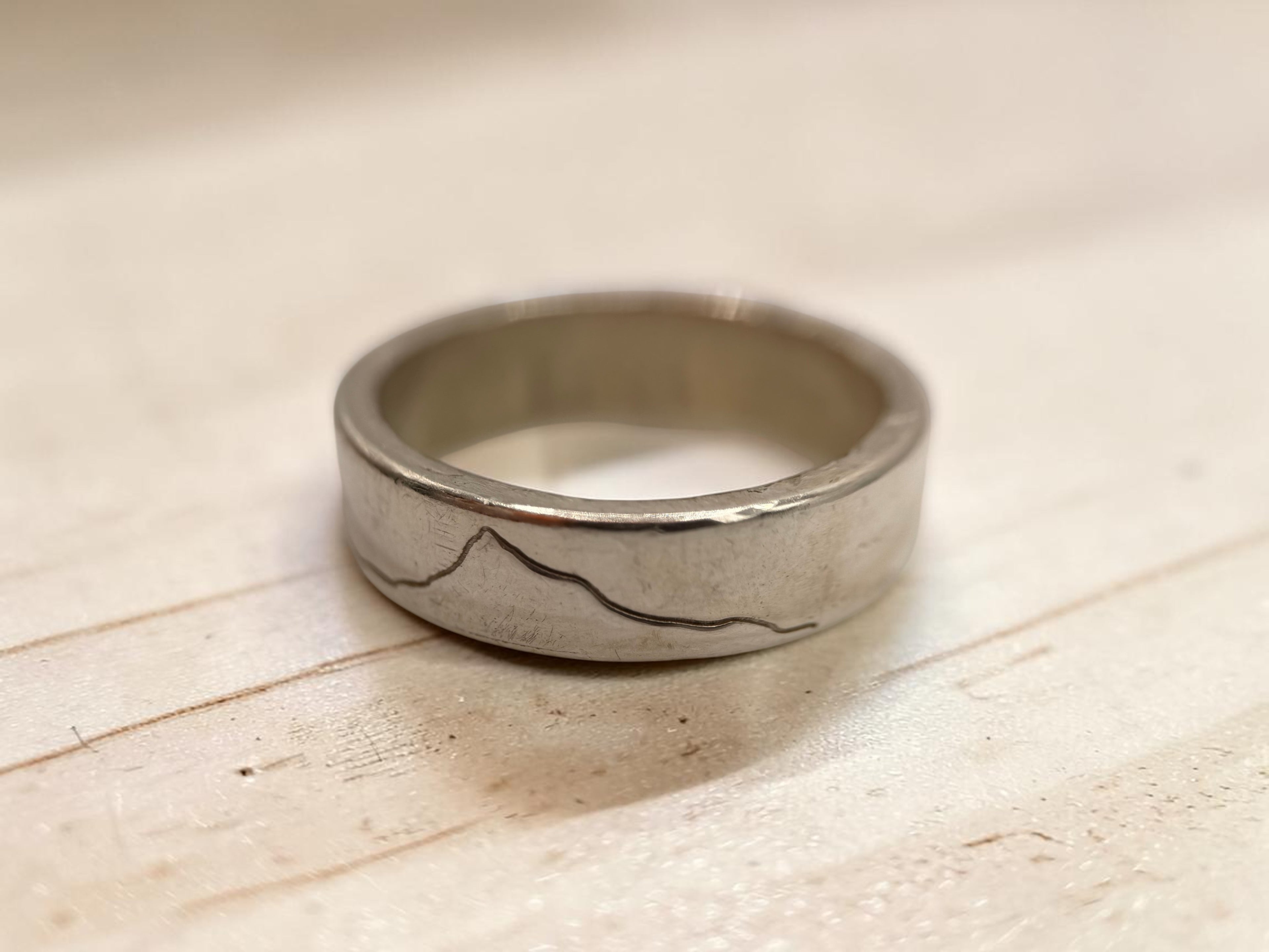 Yorkshire Three Peaks Sterling Silver Ring