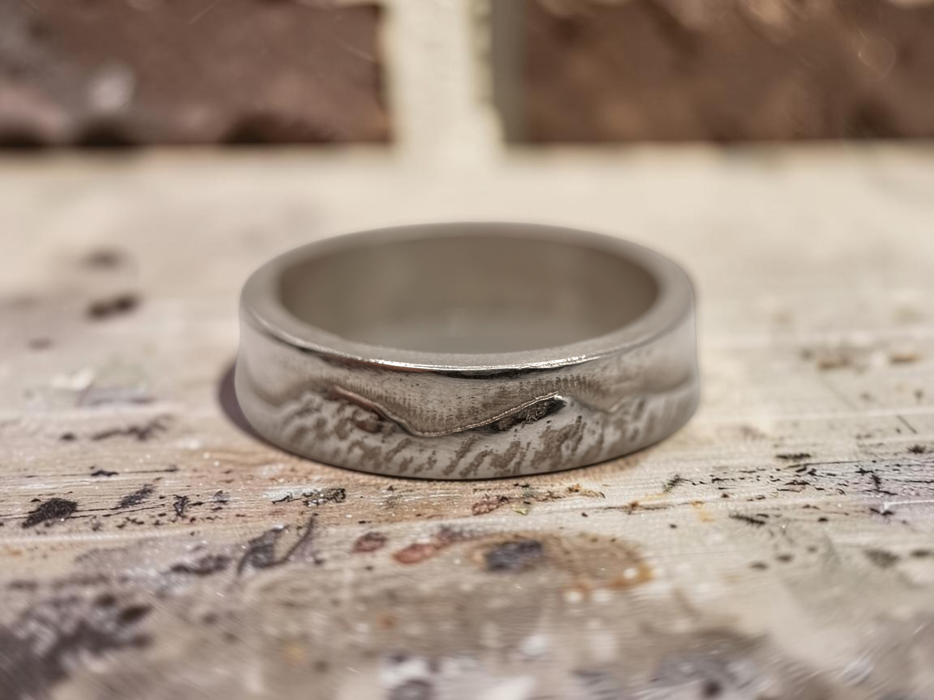 Welsh Three Peaks Sterling Silver Ring