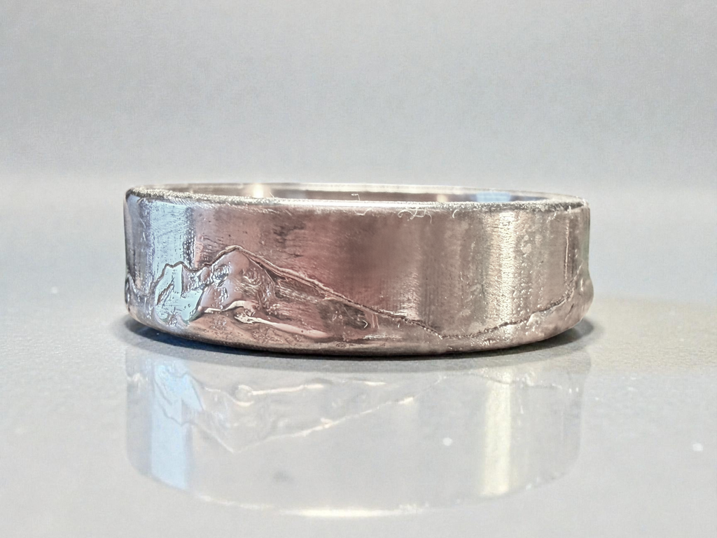 National Three Peaks Sterling Silver Ring