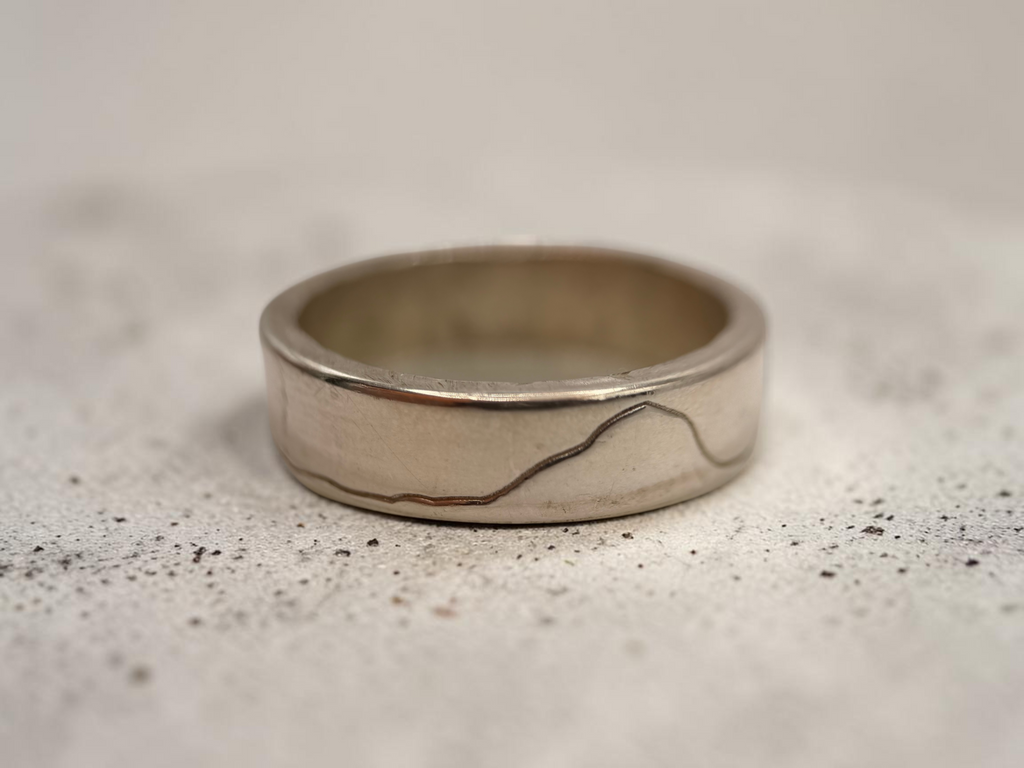Yorkshire Three Peaks Sterling Silver Ring