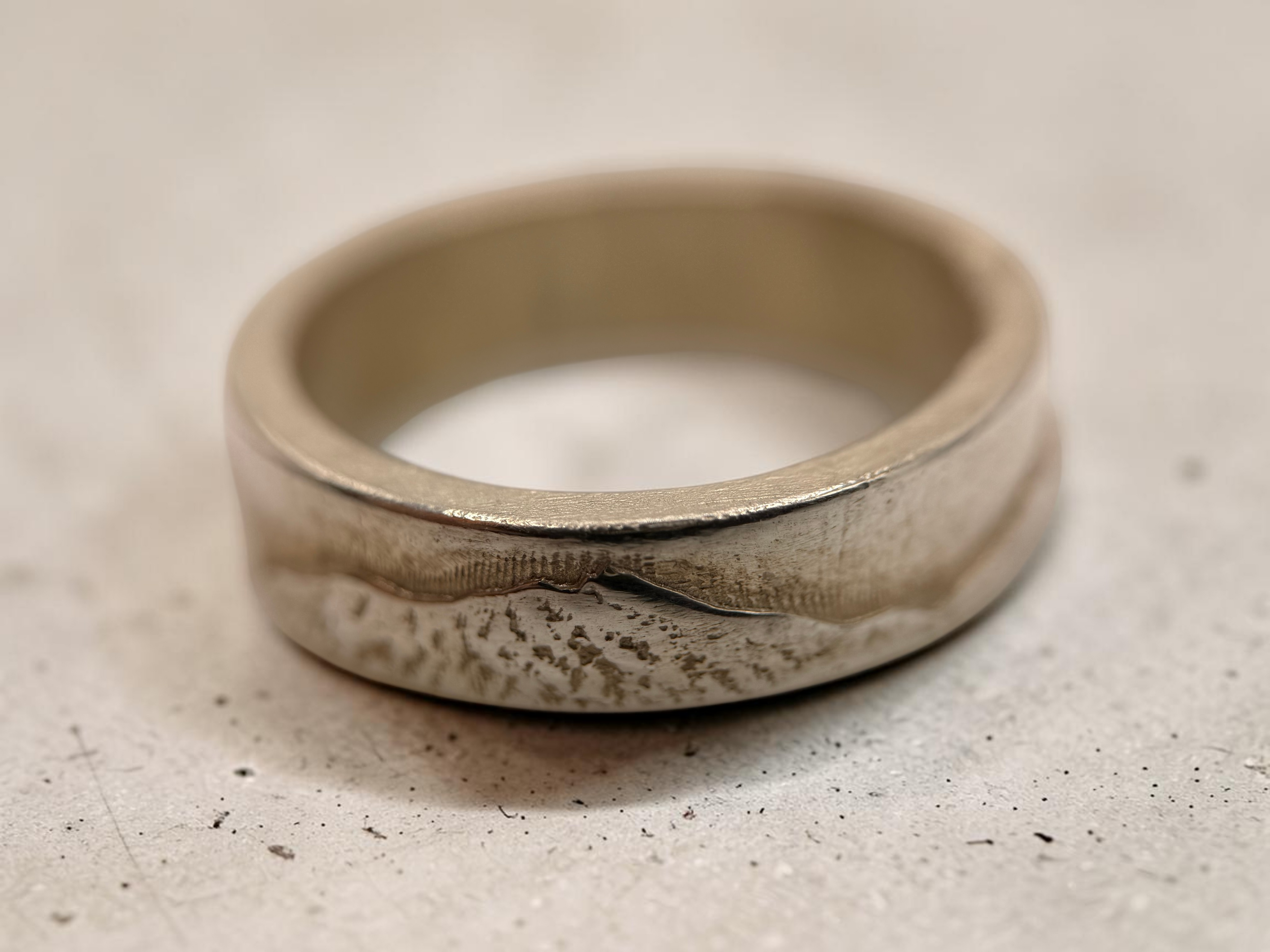 Welsh Three Peaks Sterling Silver Ring