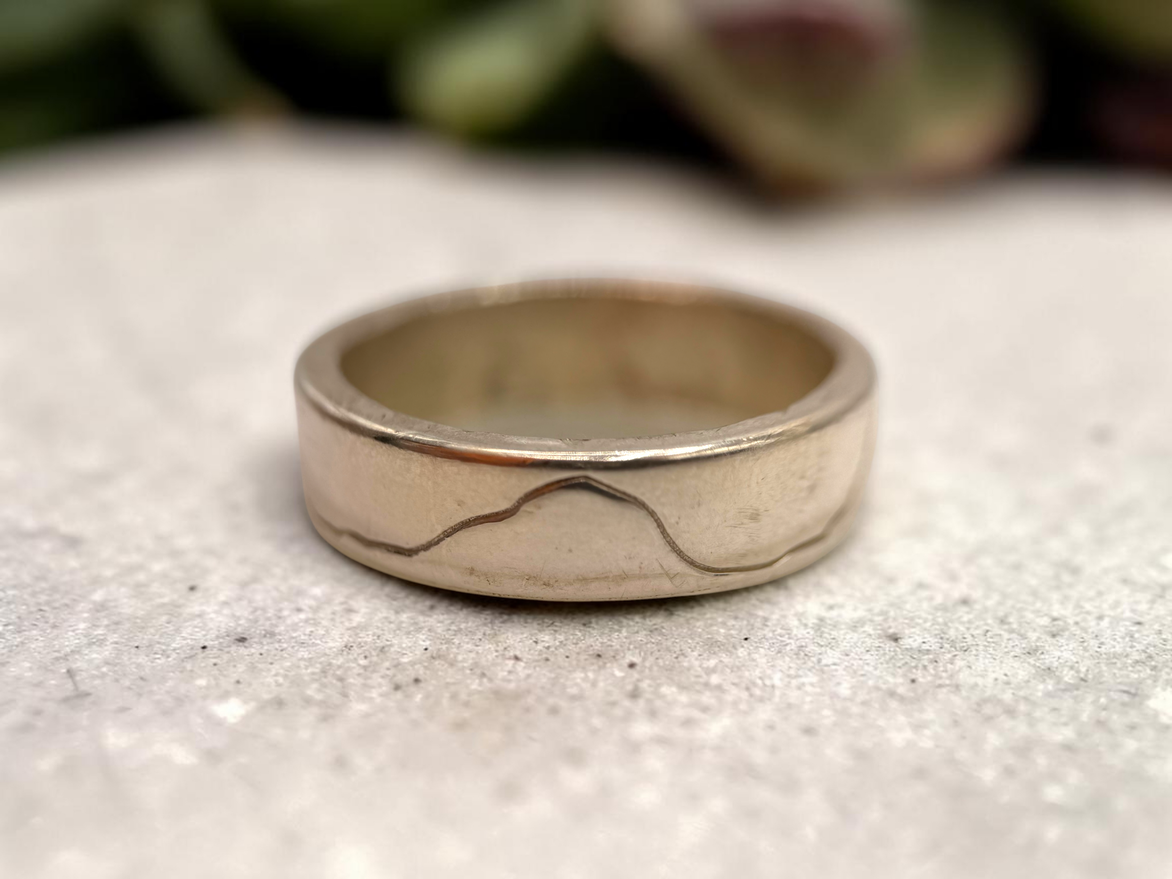 Yorkshire Three Peaks Sterling Silver Ring