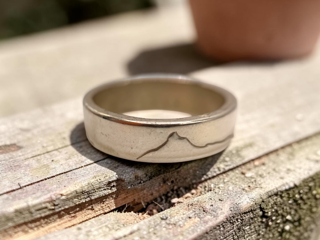Yorkshire Three Peaks Sterling Silver Ring