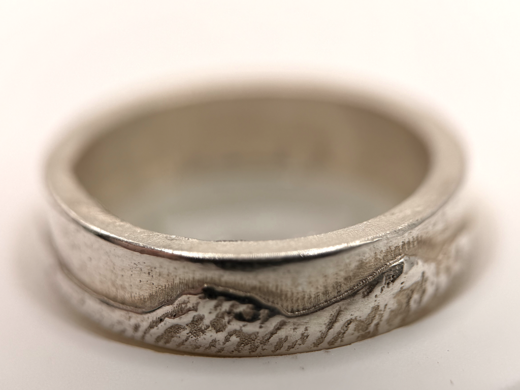Welsh Three Peaks Sterling Silver Ring