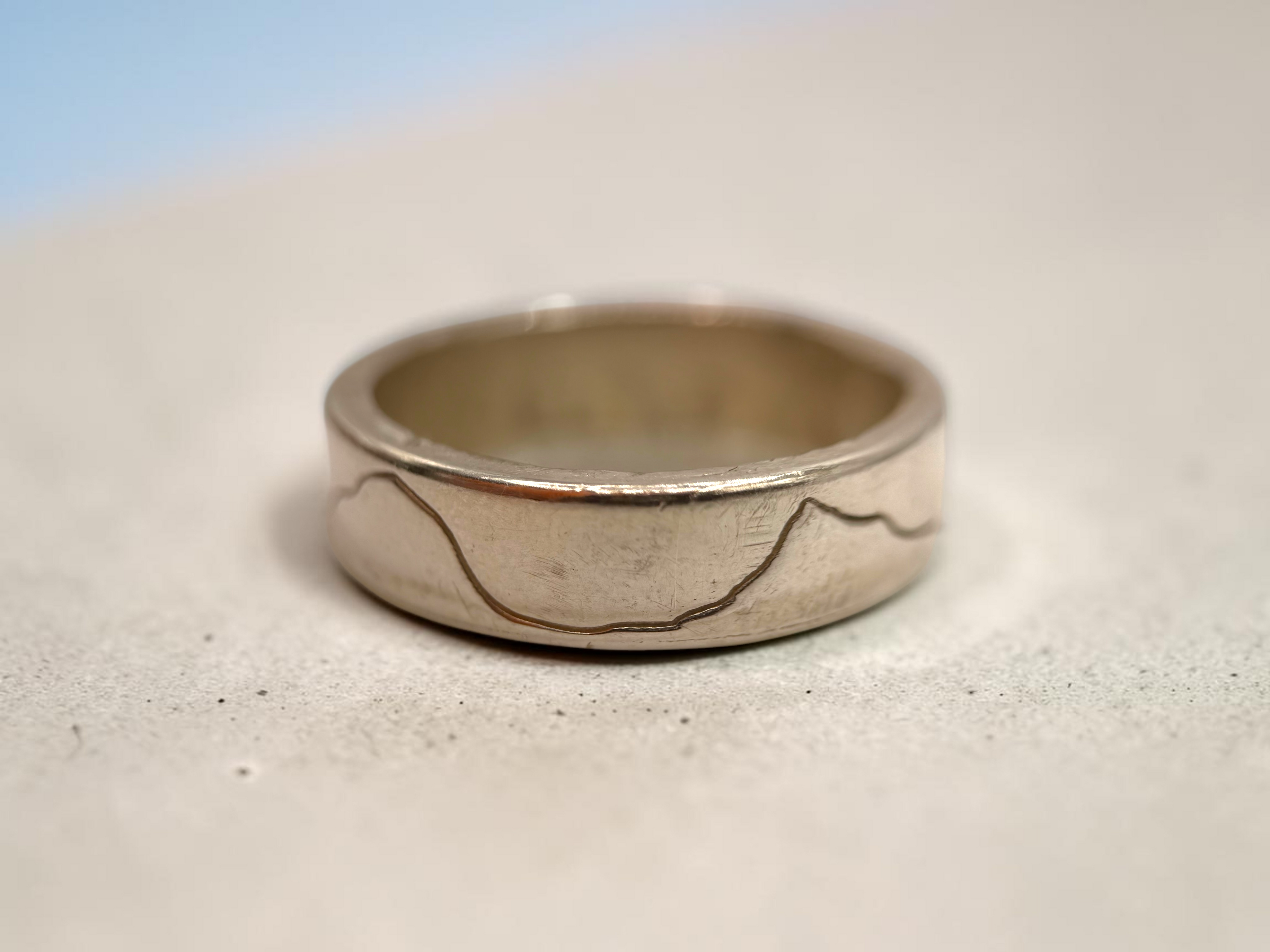 Yorkshire Three Peaks Sterling Silver Ring