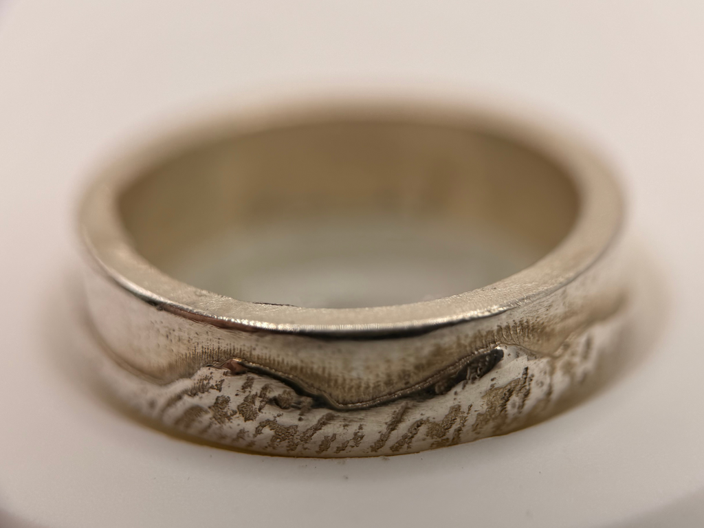 Welsh Three Peaks Sterling Silver Ring