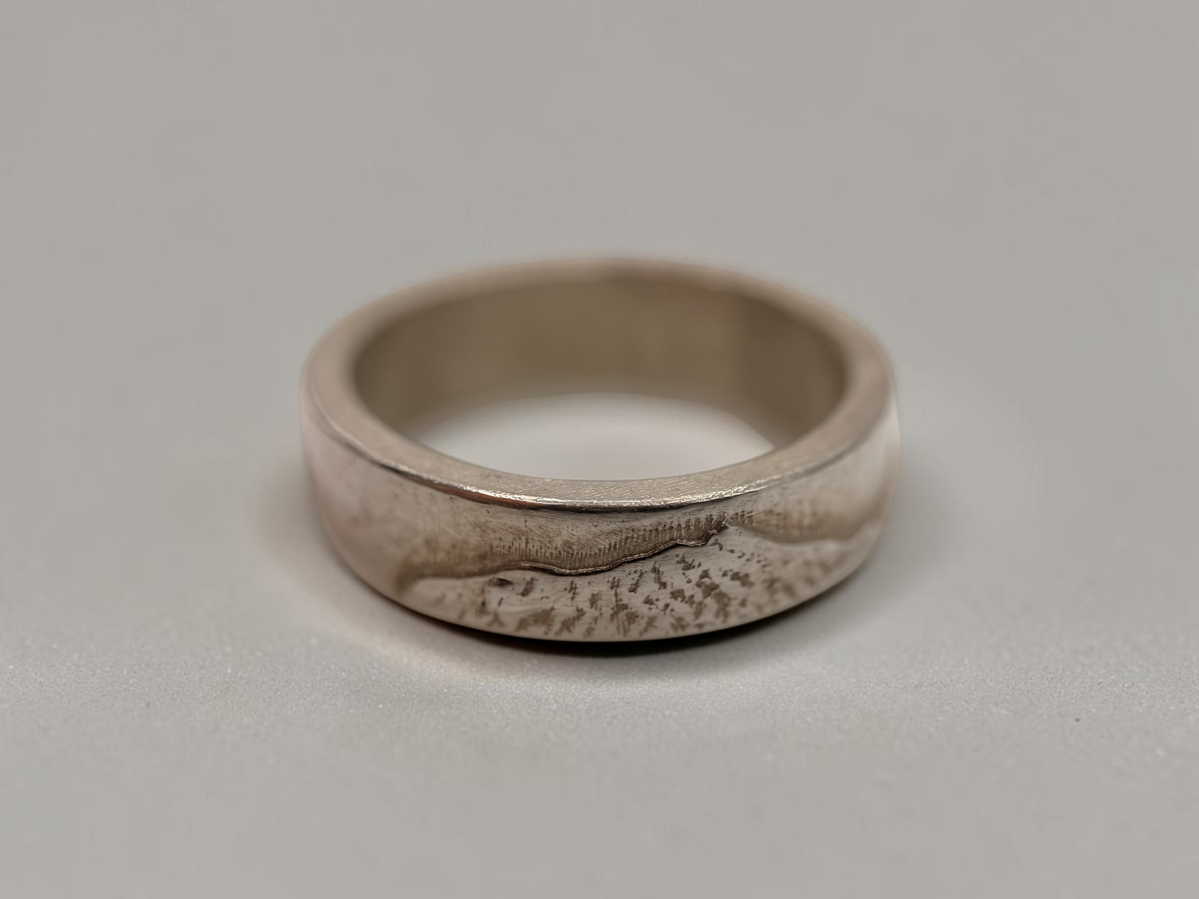 Welsh Three Peaks Sterling Silver Ring