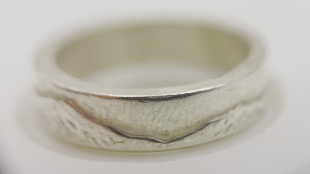 National Three Peaks Sterling Silver Ring